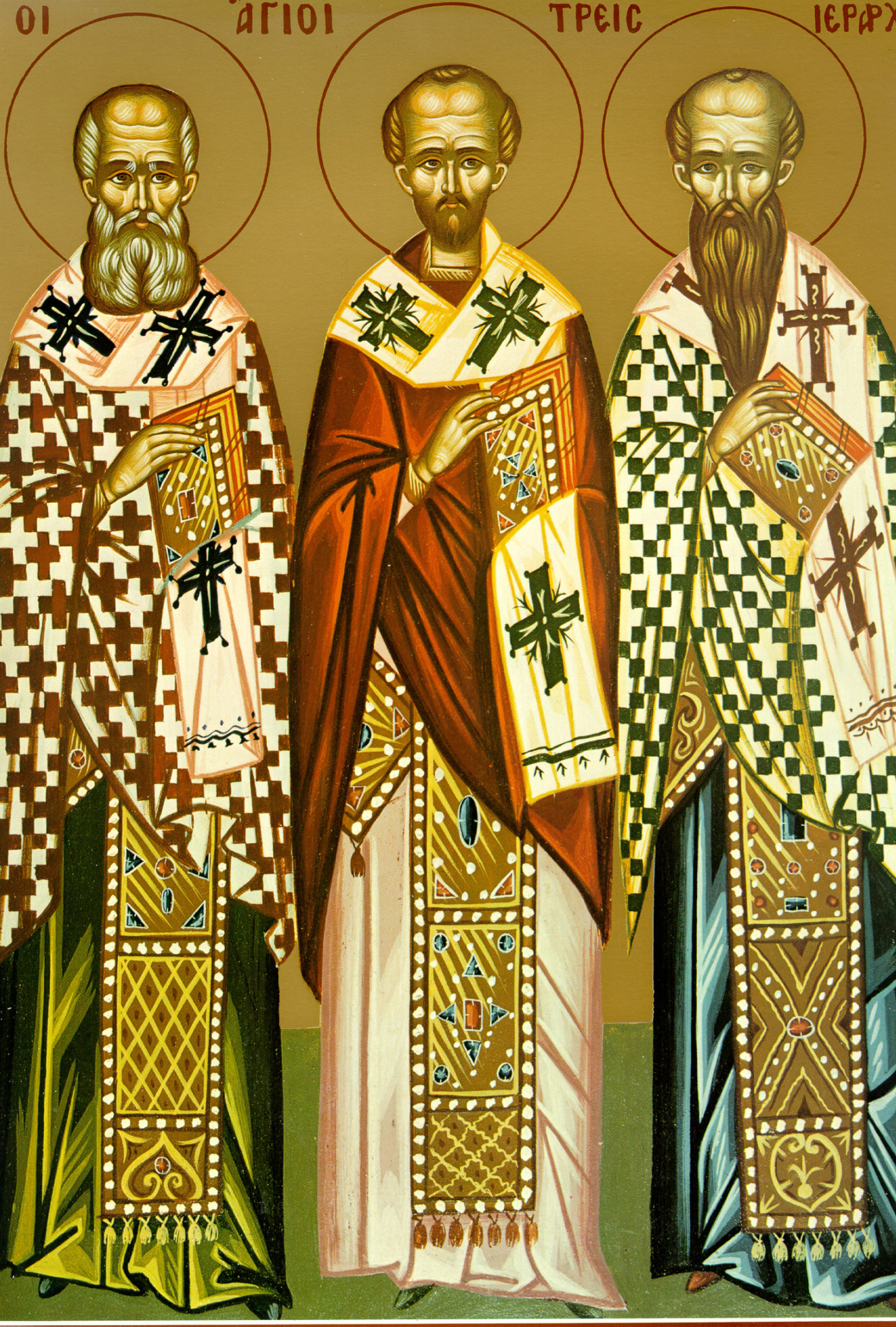 Jan. 30 The Three Holy Hierarchs And Great Archbishops: Basil The Great ...