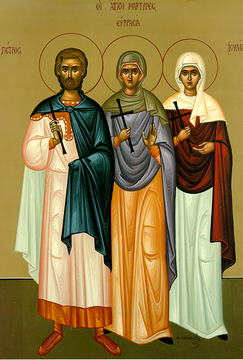 May 18 The Holy Martyr Theodotus of Ancyra and the Seven Holy Virgins ...