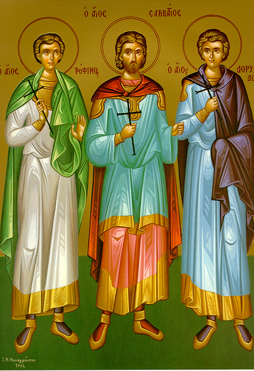 Sept. 19 The Holy Martyrs Trophimus, Sabbatius, and Dorymedont - St ...