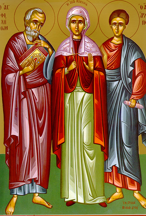 Nov. 22 The Holy Apostle Philemon and his Companions; The Holy Martyrs ...