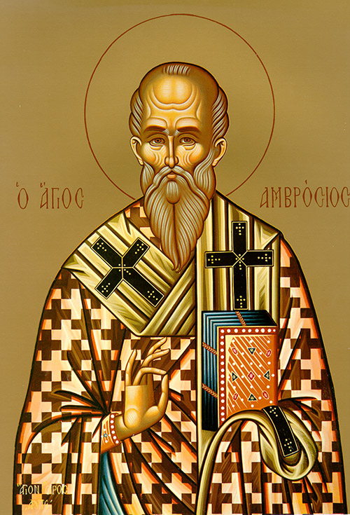 Dec. 7 Our Father among the saints Ambrose, Bishop of Milan - St. Mary ...